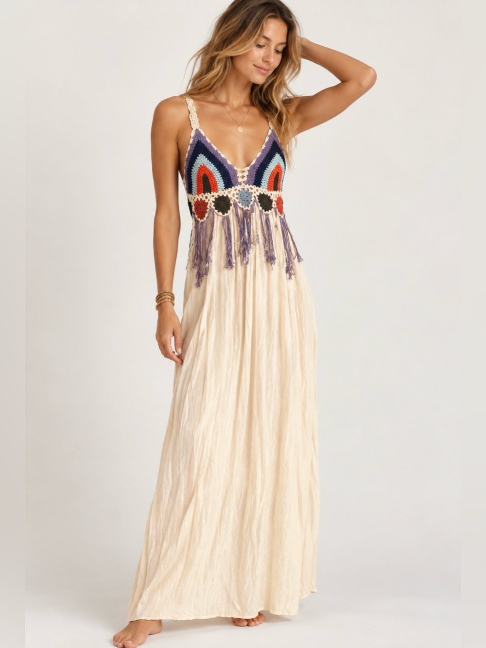 Lucky crochet maxi dress